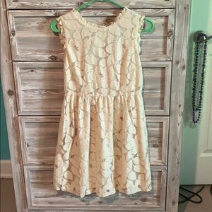 Cream floral dress